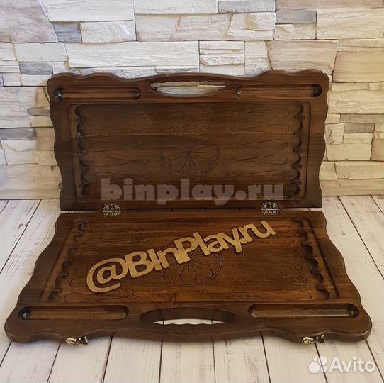 Нарды резные Звезда Марселя бронза