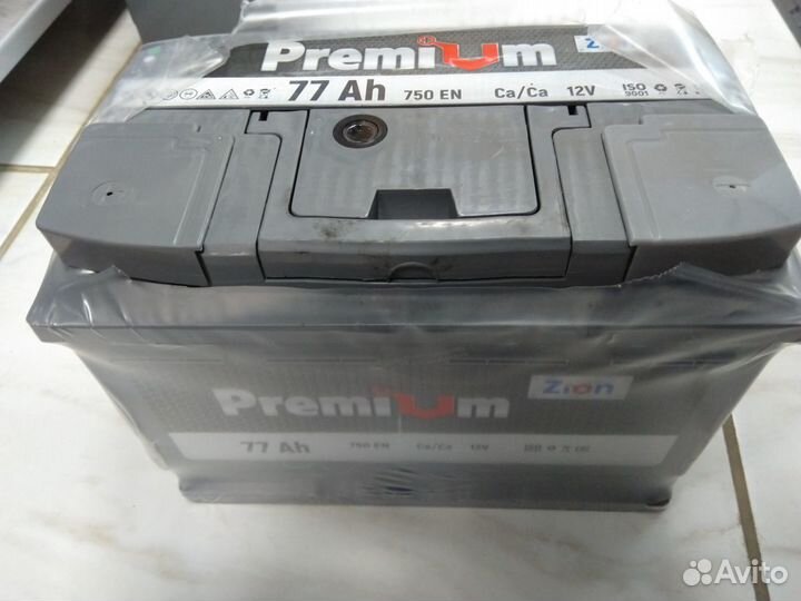 Аккумулятор zion premium 77A