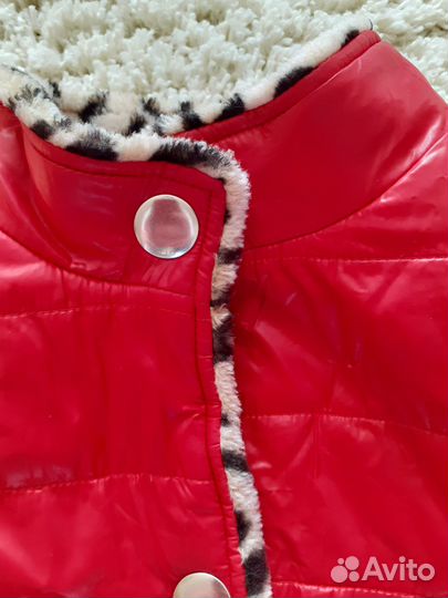Куртка двухсторонняя для девочки демисезонная