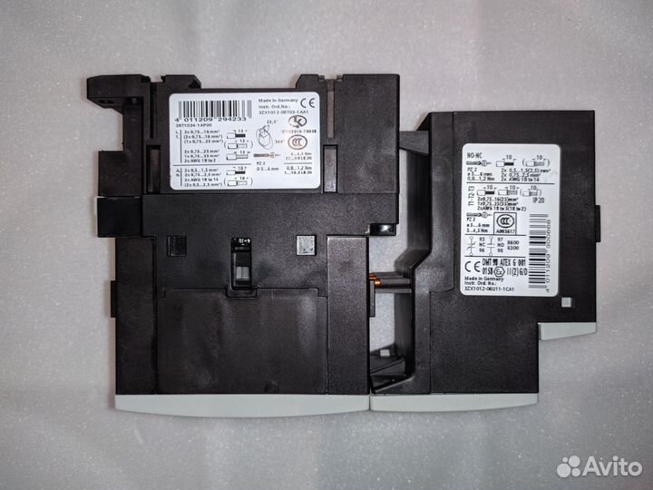 Контактор Siemens плюс тепловое реле Siemens