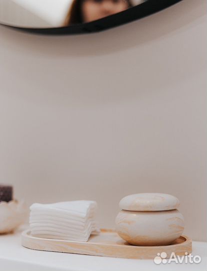 Гипсовый подсвечник