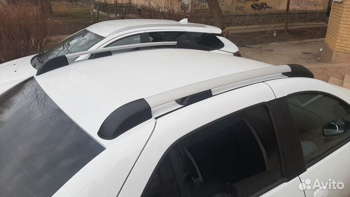 Рейлинги на крышу Renault logan 2, Серые