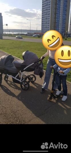 Продаю коляску 2в1 для двойни Bebetto 42