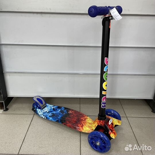 Самокат детский трехколесный принт оптом до 50кг