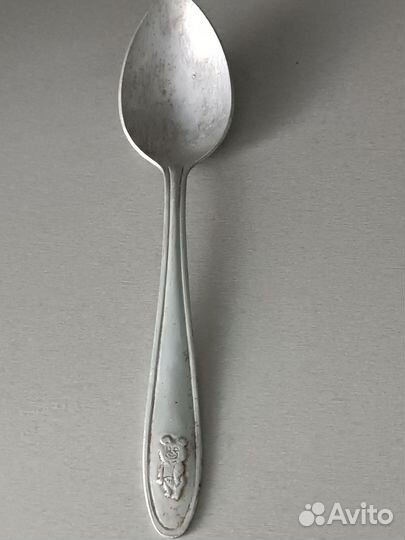 Ложка люминиевая СССР с логот. Олимпийскго мишки