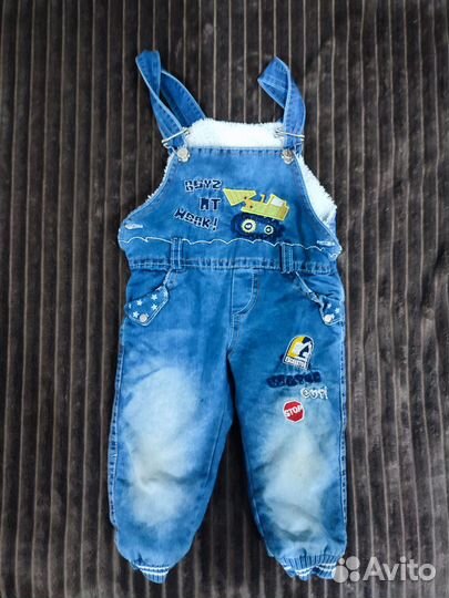 Комбинезон утепленный на мальчика 74-80