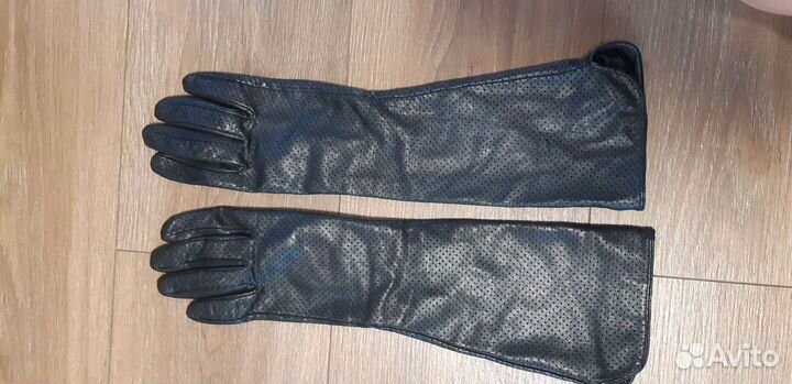 Перчатки кожаные женские 8 размер новые