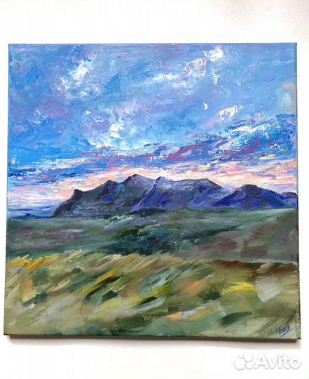 Картина пейзаж Крыма акрил