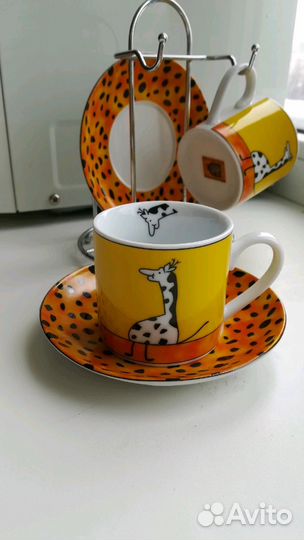 Сервиз кофейный, кофейная пара, чашка