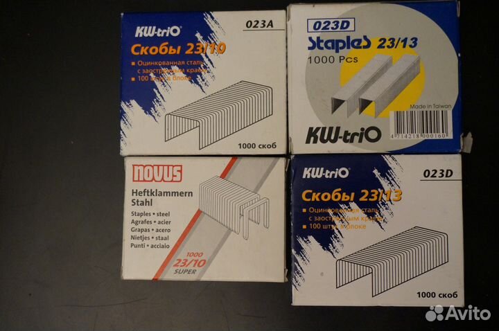 Зажимы и скобы для степлера 23/8,23/10,23/13,23/23