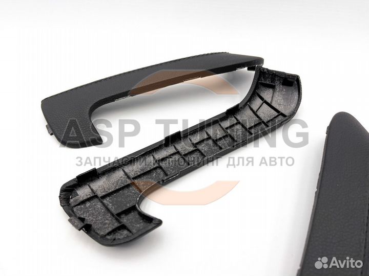 Накладки ручек дверей, экокожа, Гранта (Черный)