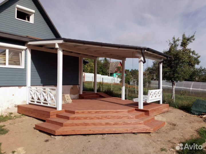 Строительство пристроек веранд террас