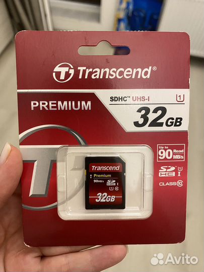 Карта памяти transcend 32gb