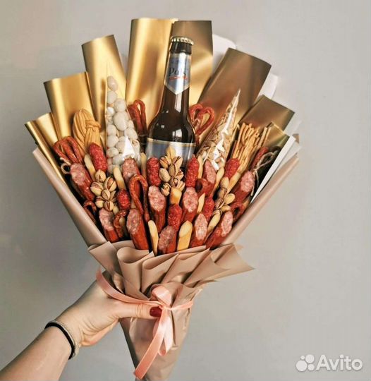 Мужские съедобные букеты на заказ