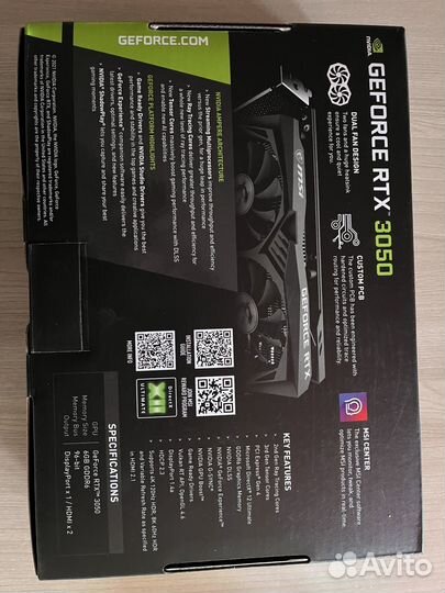 Видеокарта rtx3050