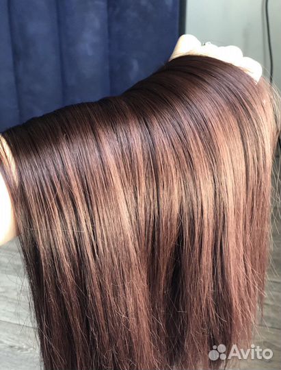 Волосы на заколках