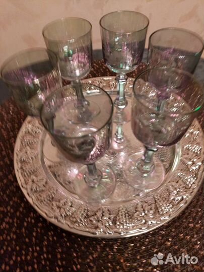 Бокалы для вина перламутроаые