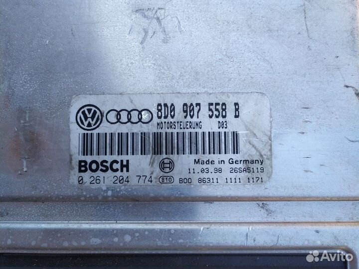 Эбу двигателя Vw, Audi 1.8 ADR 8D0907558B