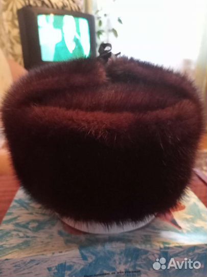 Норковая шапка мужская ушанка