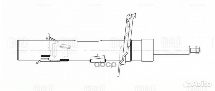 Амортизатор ford focus III 14- перед. лев. AG10