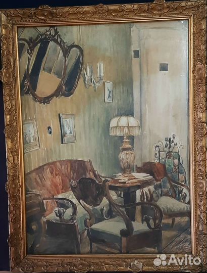 Картина акварель 19 век