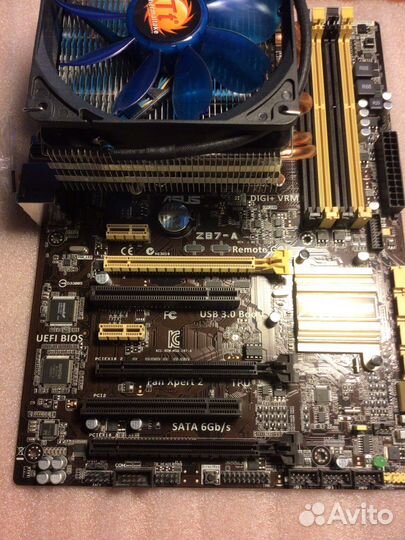 Материнская плата asus Z87-А с комплектом