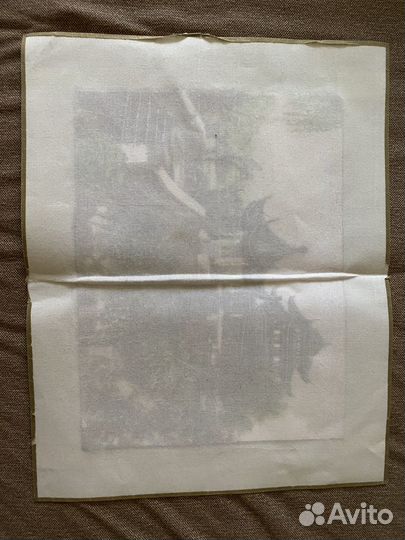 Картина вышивка гладью Китай (ручная работа)