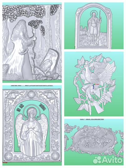 2d и 3d шаблоны для лазера и фрезера чпу