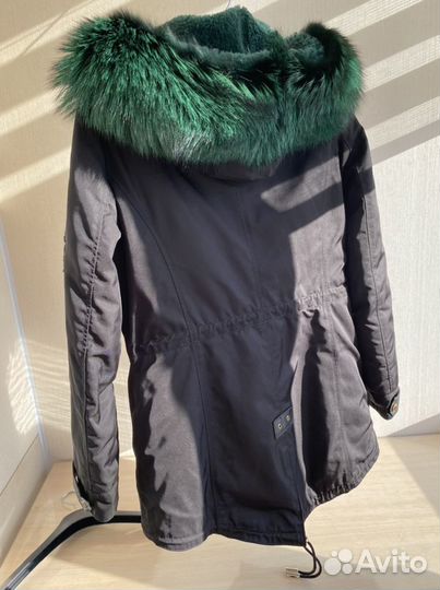 Куртка парка на натуральном меху