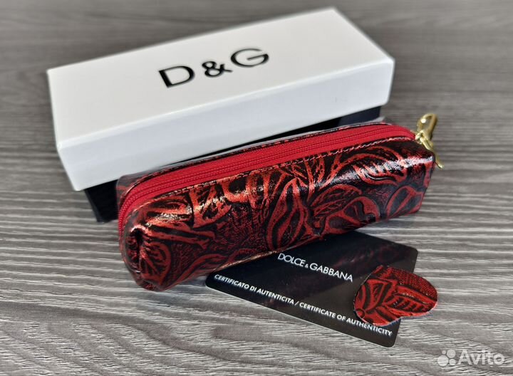 Женская кожаная ключница D&G wine новая