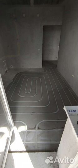 Тёплый пол в существующей стяжке