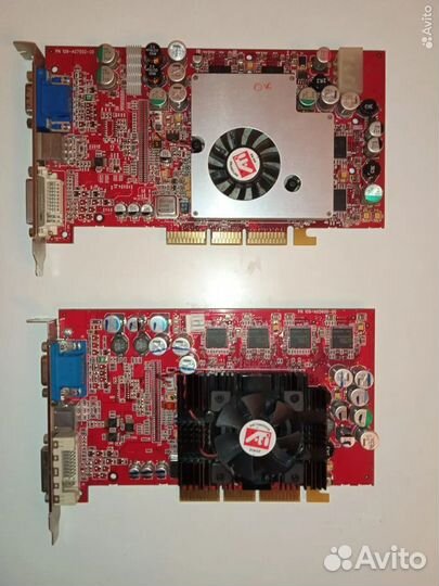PCI и AGP видеокарты из коллекции