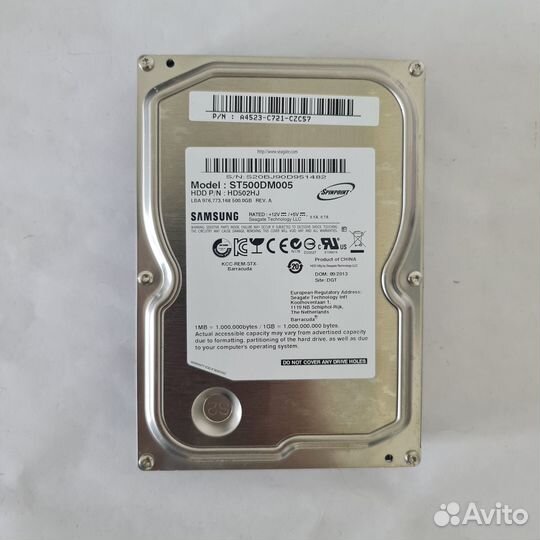 Жесткий диск HDD Samsung 500 GB 3.5 (Скупка)