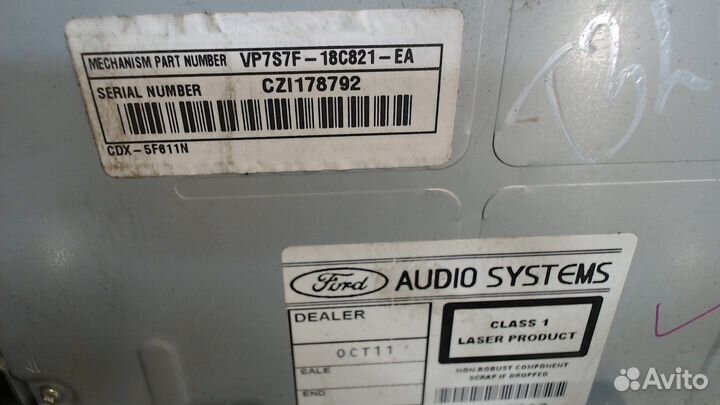 Магнитола Ford Galaxy, 2006