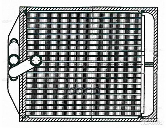 LRH 0809 радиатор отоп. Hyundai HD/County 98
