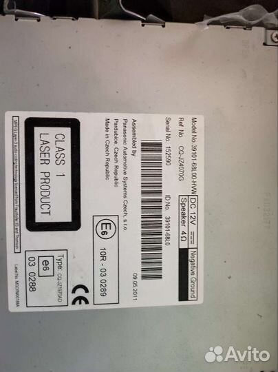 Магнитола штатная suzuki swift