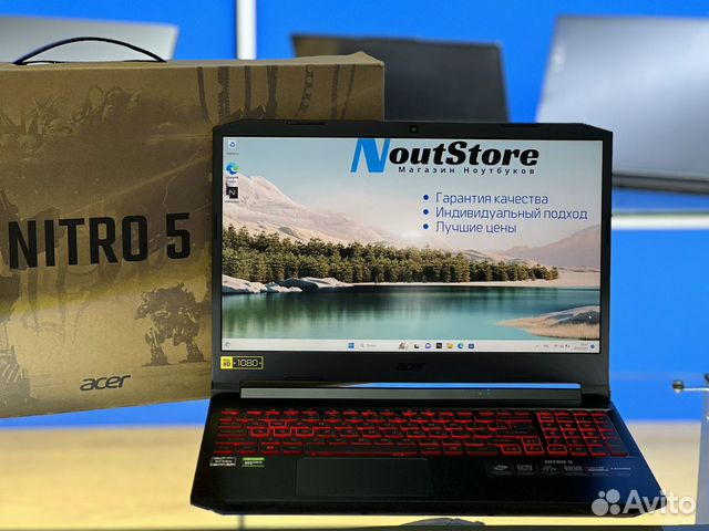 Новый Acer Nitro 5 GTX 1650 R5-5600H 512GB объявление продам