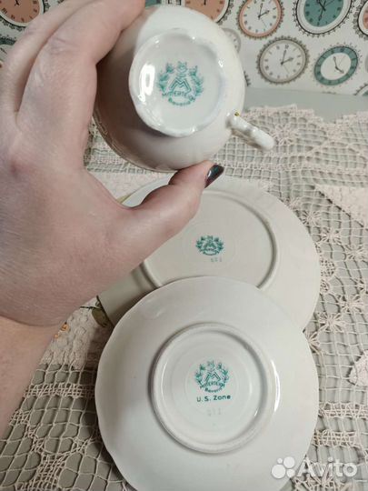 Чайное трио mitterteich Германия 1920 год