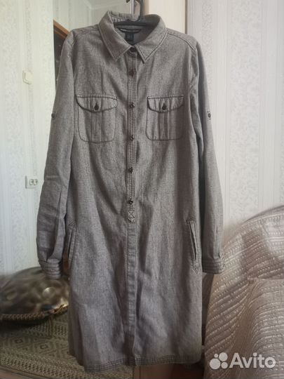 Платье рубашка mango s