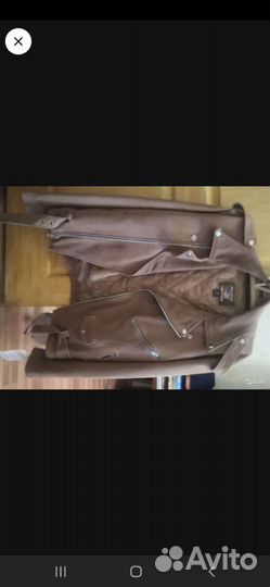 Кожаная куртка косуха мужская