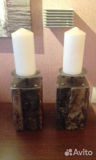 Подсвечники из дерева скандинавские