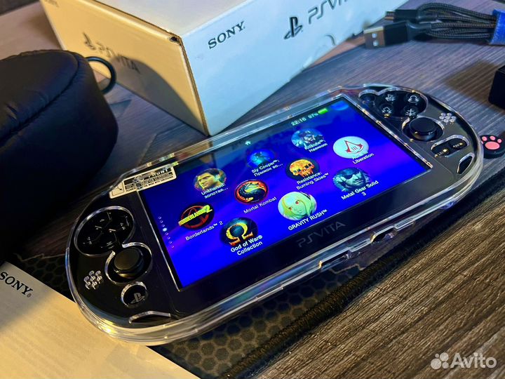 Sony PS Vita Slim Black 128gb 7500 игр (комплект)