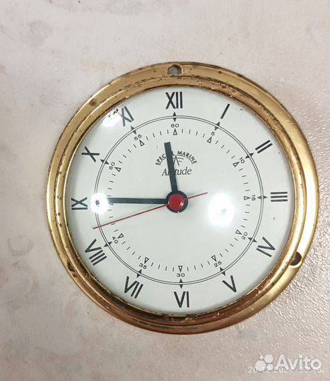 Часы корабельные. Латунь