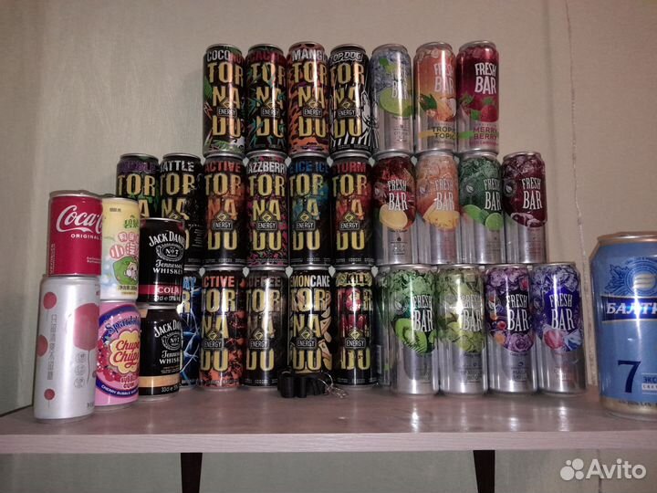 Коллекция алюминиевых банок