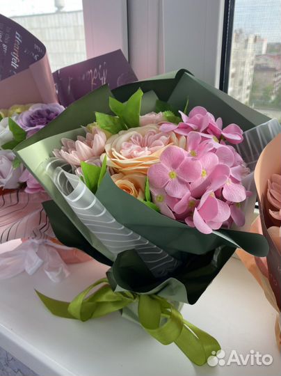 Мыльные розы букеты на выпускной