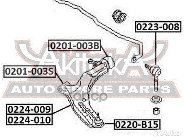 Сайленблок задний переднего рычага С кронштейно