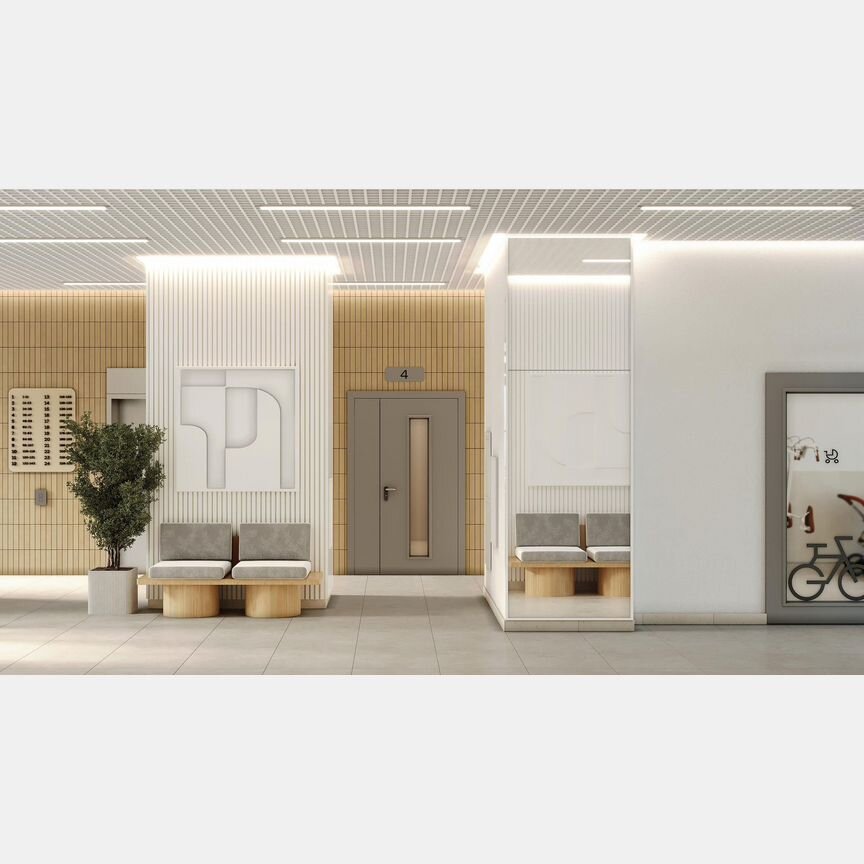 1-к. квартира, 58,4 м², 1/22 эт.