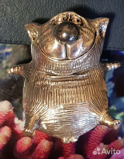 Фигурка кота из серебра