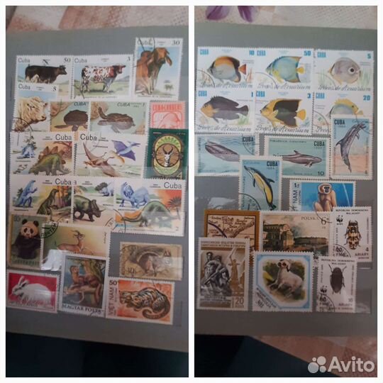 Марки разных коллекций