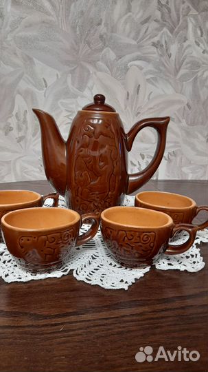 Керамический сервиз СССР, салатница, блюдо